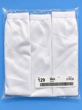 Size 10 National Style 129 Women Panties Ivory 3 Pack Nylon Briefs New